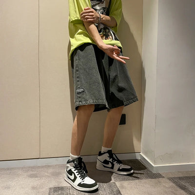Y2K Wide Leg Wash Shorts