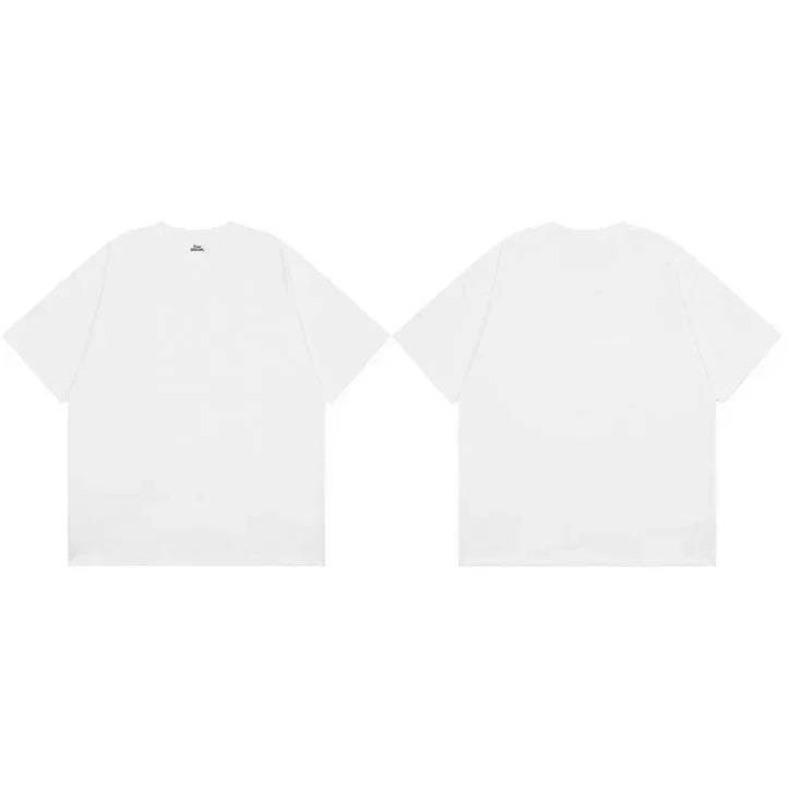 Solid Black Summer Cotton Short T-Shirt
