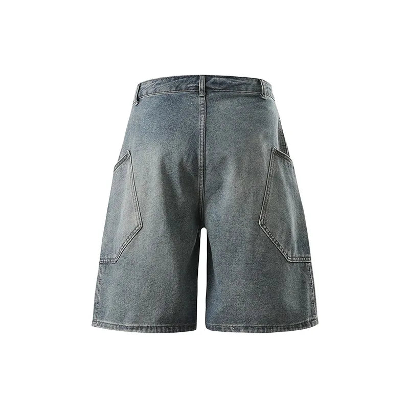 Vintage Denim Cargo Shorts