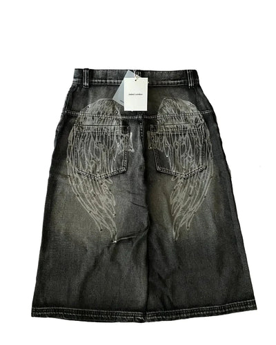 Rivet Design Wing Pattern High Jorts