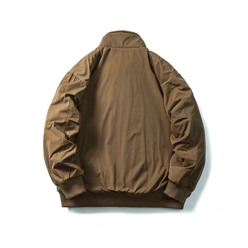 Faux Fur Thicken Cargo Puffer Jacket