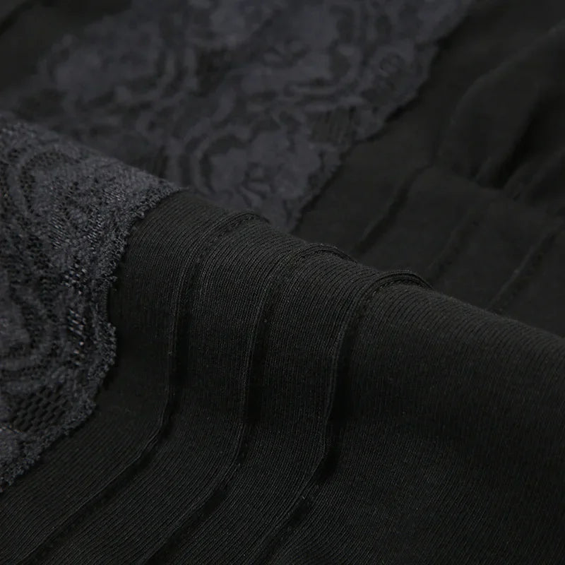 Y2K Lace Panel Top