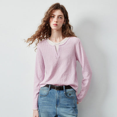 Retro Texture Soft Girl Top