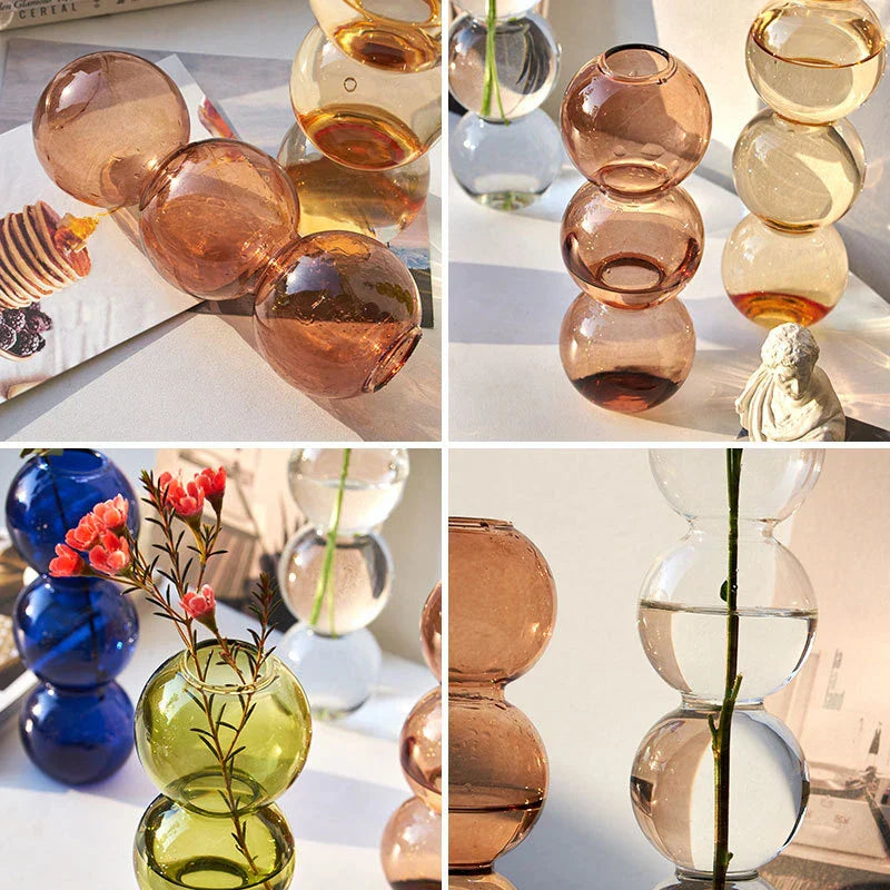 Vintage Nordic Glass Vase
