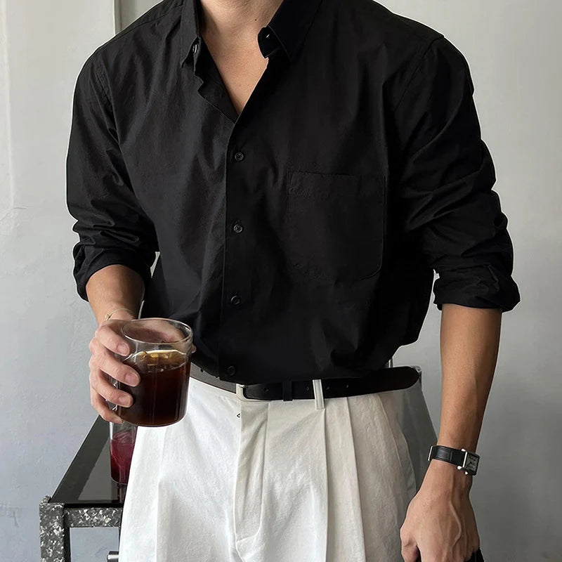 Old Money Men's Linen Long Sleeve Shirt