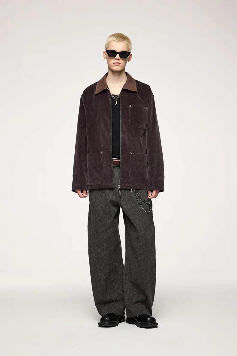 Leopard Camo Straight Leg Pants