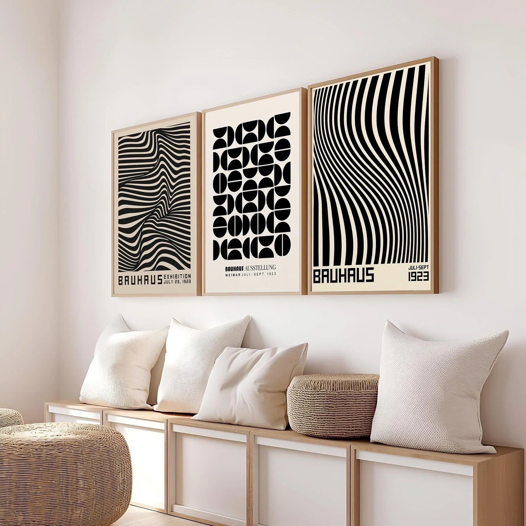 Póster geométrico naranja - Arte pop