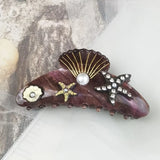 Y2K Claw Shell Starfish Hair Claw