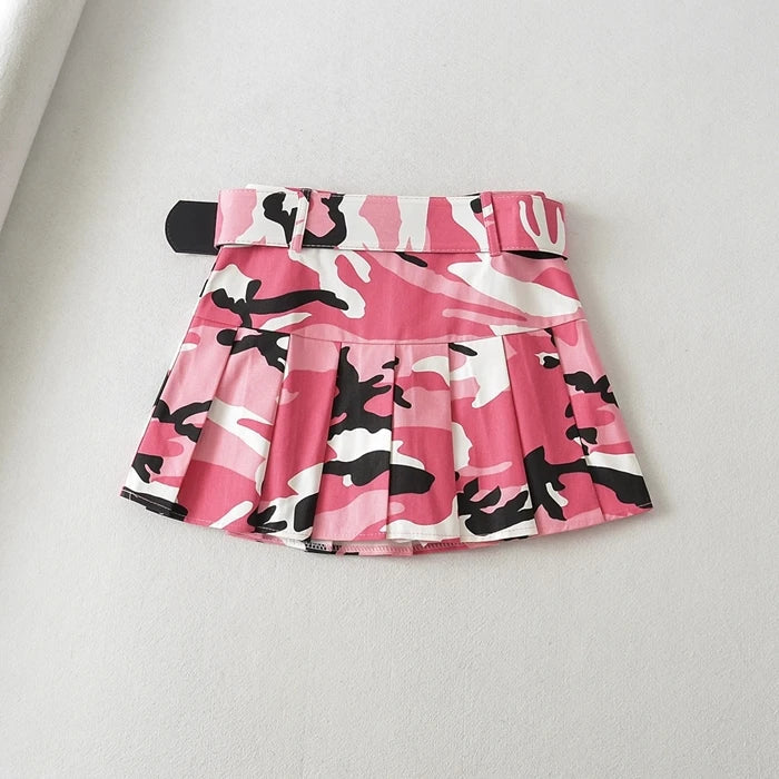 Retro Camouflage Mini Skirt