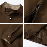 Corporate Girlie Brown Minimalist Varsity Jacket