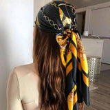 Summer Concert Silk Satin Head Scarf