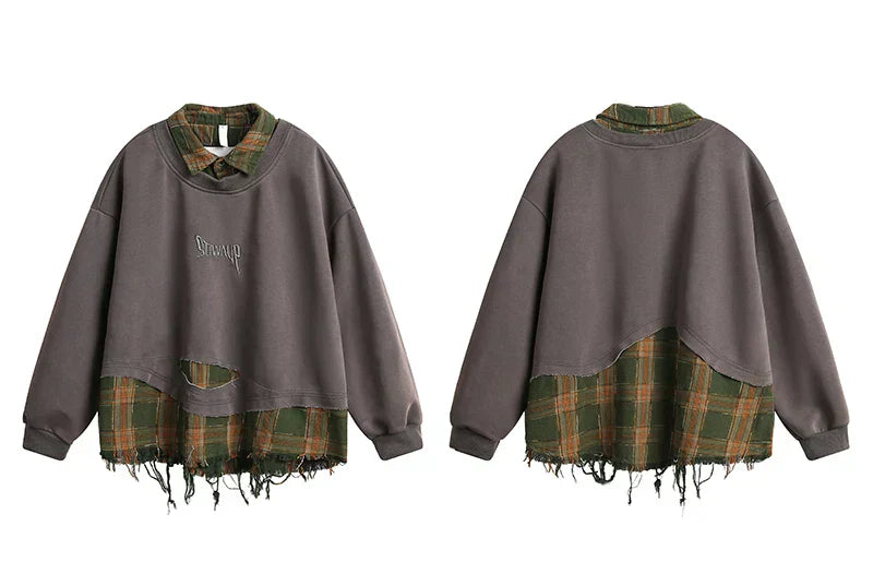 Classic Youthful Off-Shoulder Sweatshirt