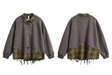 Classic Youthful Off-Shoulder Sweatshirt