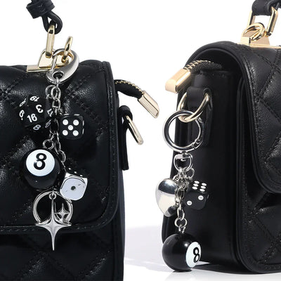 Y2k Dice Billiards Keychain