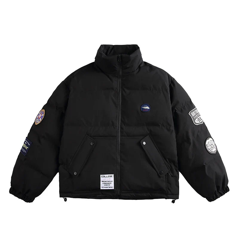 Embroidered Thicken Warm Padded Jacket