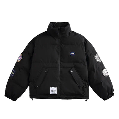 Bestickte dick gefütterte warme Jacke