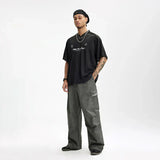 Vintage Washed Gray Cargo Pants