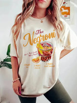 Camiseta Gráfica de Cóctel Negroni Retro Vintage