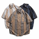 Plaid Striped Loose Shirt