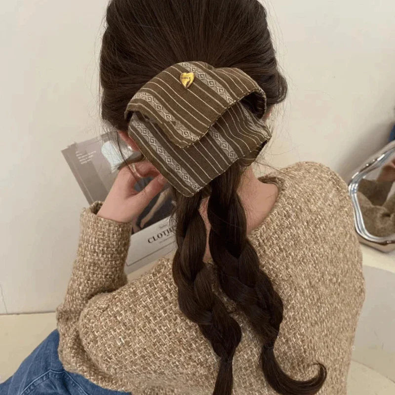 Retro Striped Square Headband
