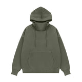 Basic Thick Fleece High Neck Hoodies