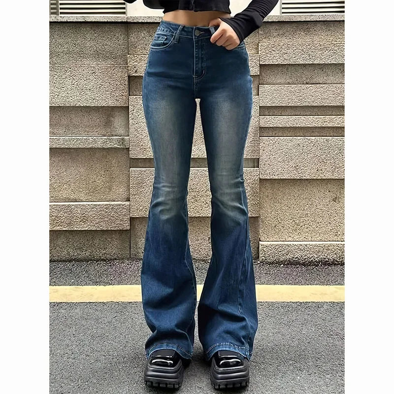 High Waist Flared Stretchy Bell Jeans