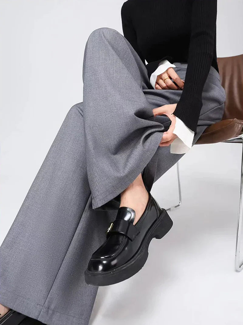 Corporate Girl High Waist Baggy Pants