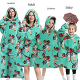 Family Oversize Sherpa Blanket Hoodie