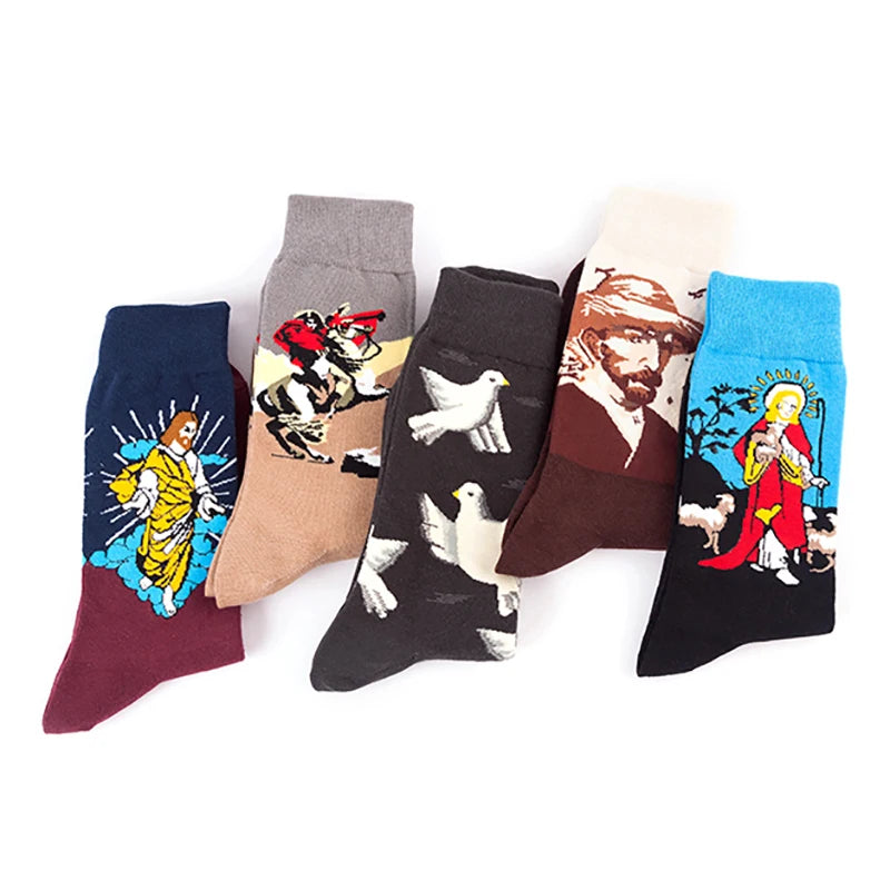 Classic Famous Art Cotton Socks