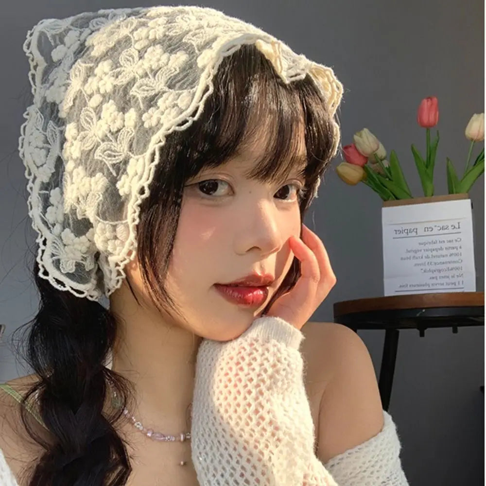 Dreieckiges Damen-Bandana im Vintage-Landhausstil