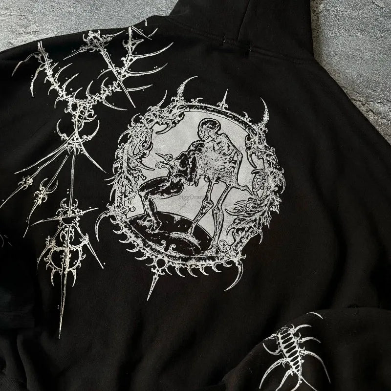 Vintage Oversized Personalized Print Hoodie