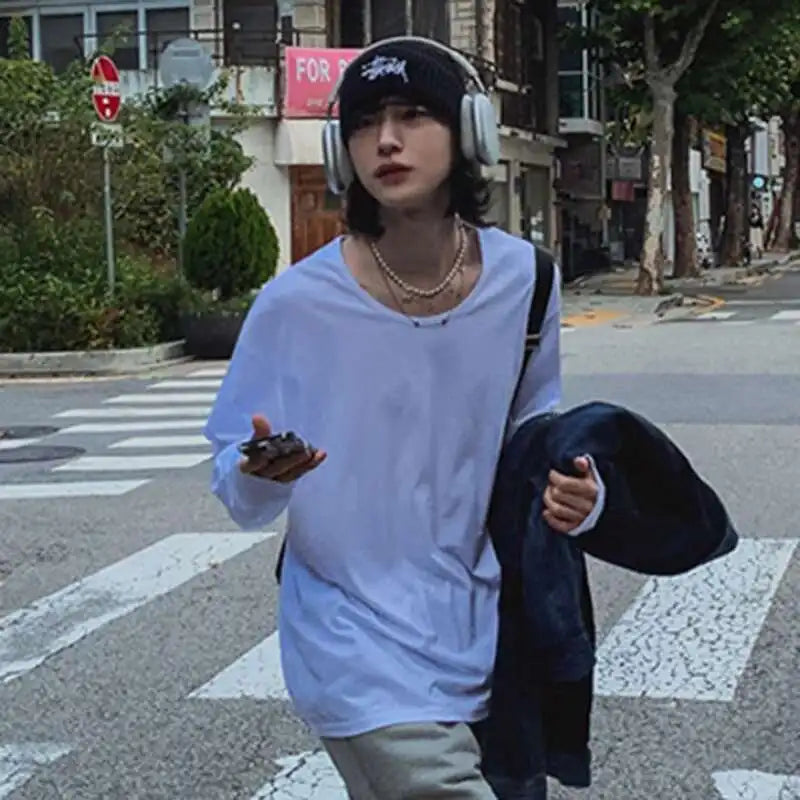 Korean Style Casual Long T-Shirt