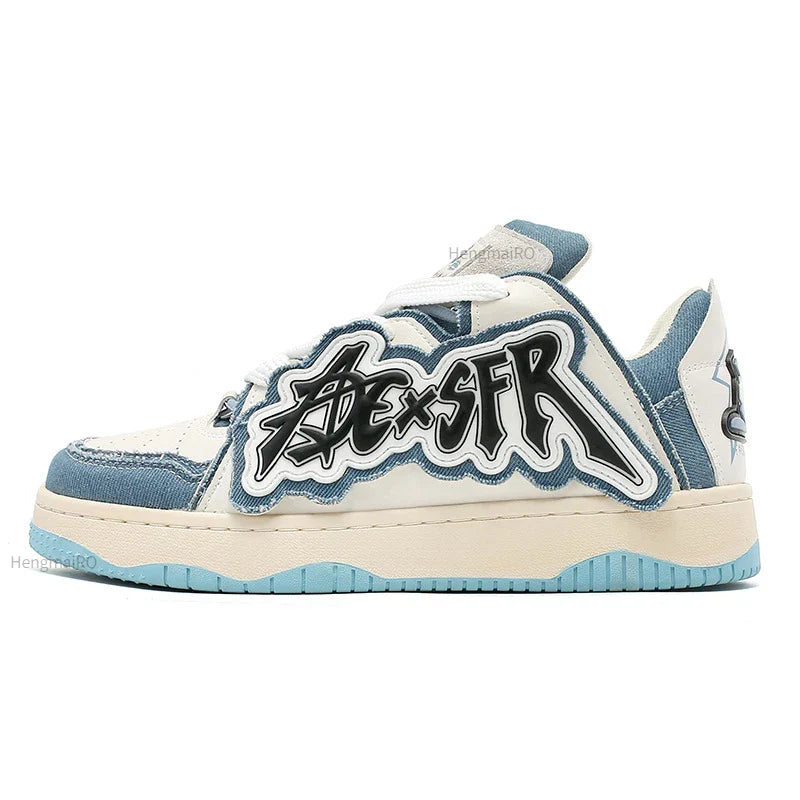 Retro Alphabet School Sneakers