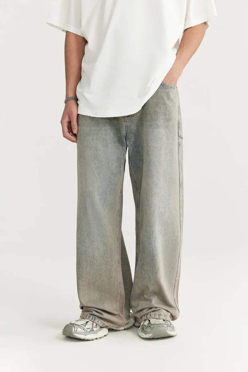 Cowboy Washed Faded Stretchable Jeans