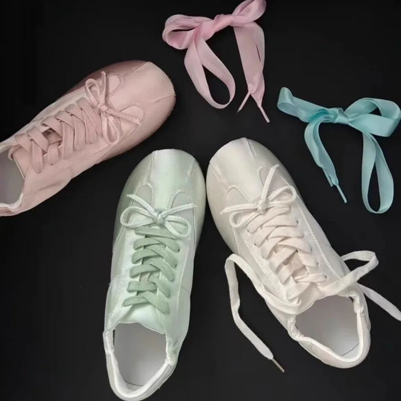 Ballet Aesthetic Bow Sneakers