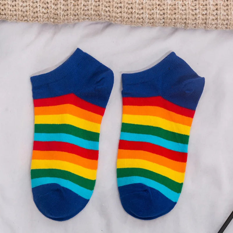 Striped Boat Rainbow Socks