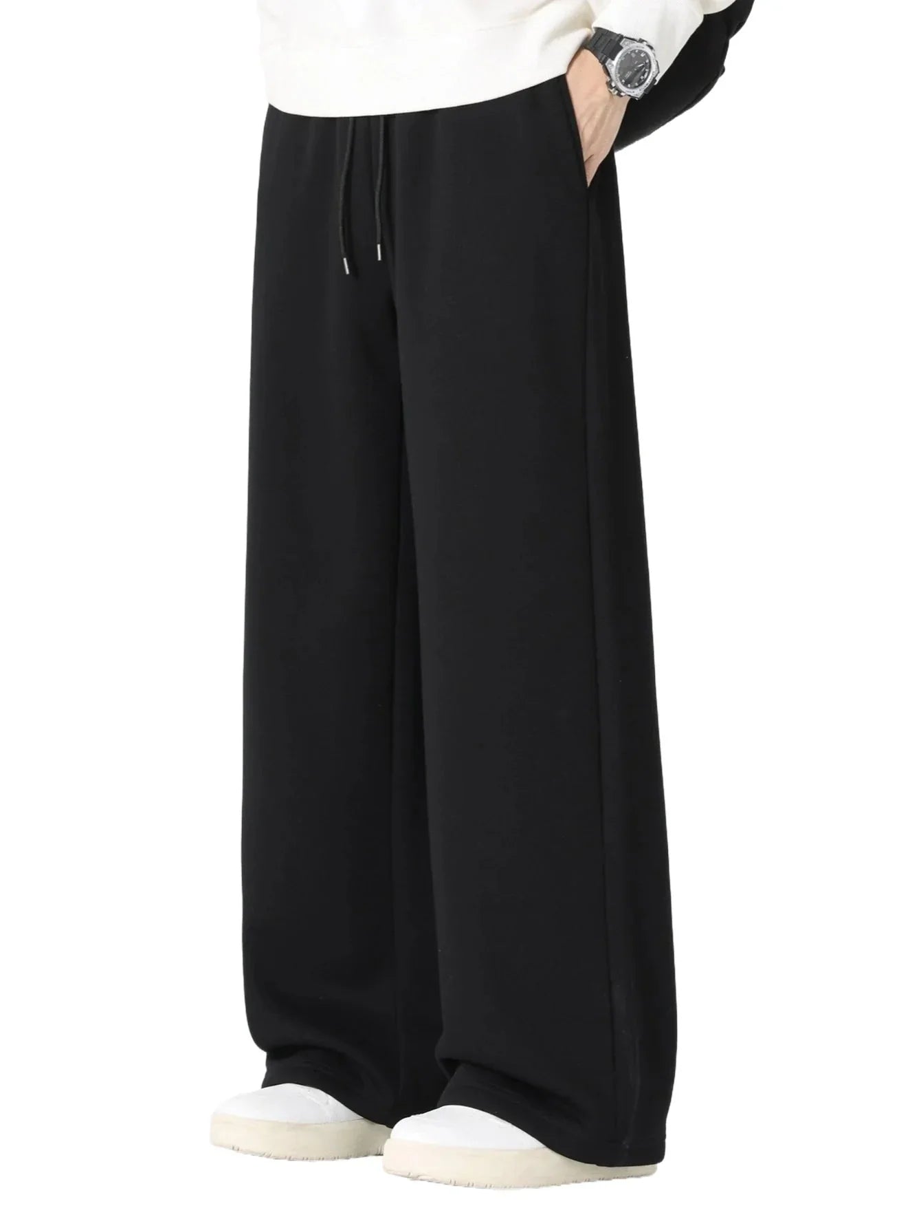 Solid Color Comfy Straight Leg Pants
