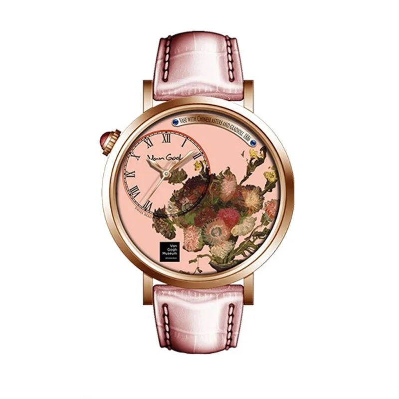 Van Gogh Almond Art Watch