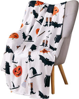 Black Bats Printed Hooded Blanket