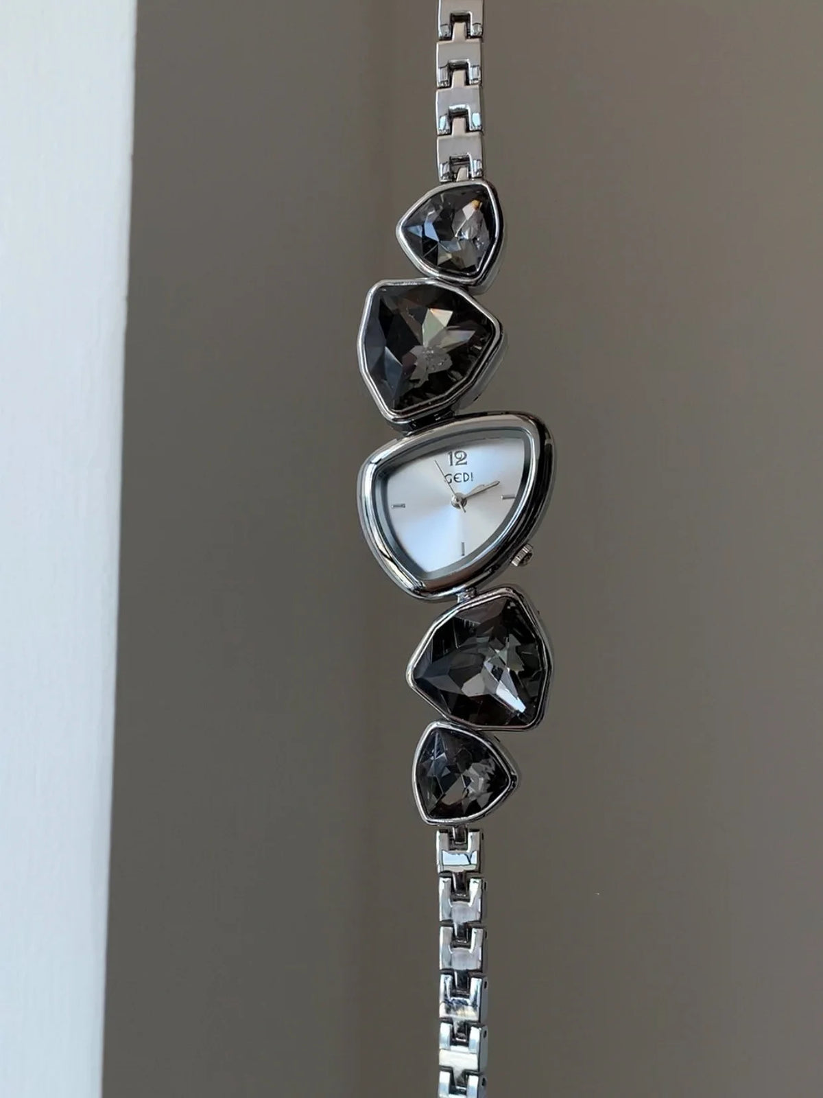 Luxury Crystal Inlaid Bracelet Triangle Watch