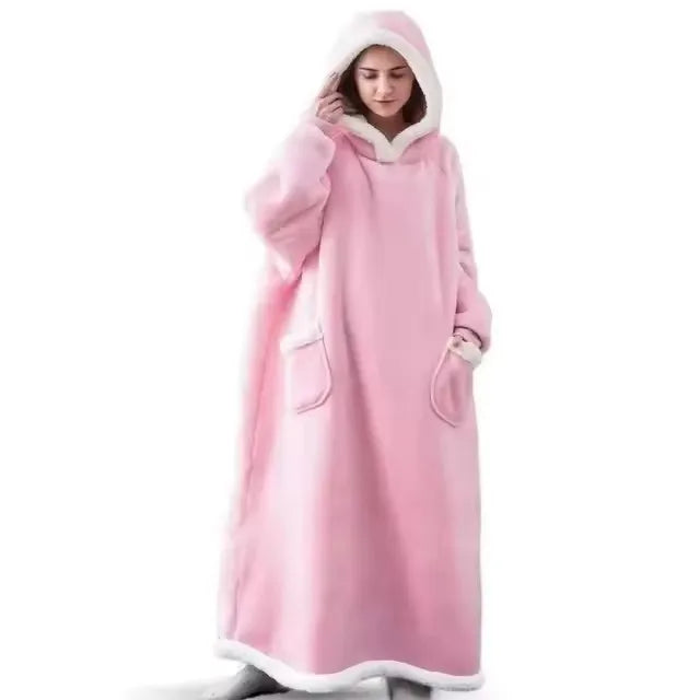 Christmas Flannel Hooded Blanket Pyjamas
