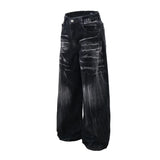 Trendige Batik-Hose mit weitem Bein
