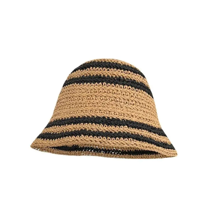 Strip Sunshade Bucket Hat