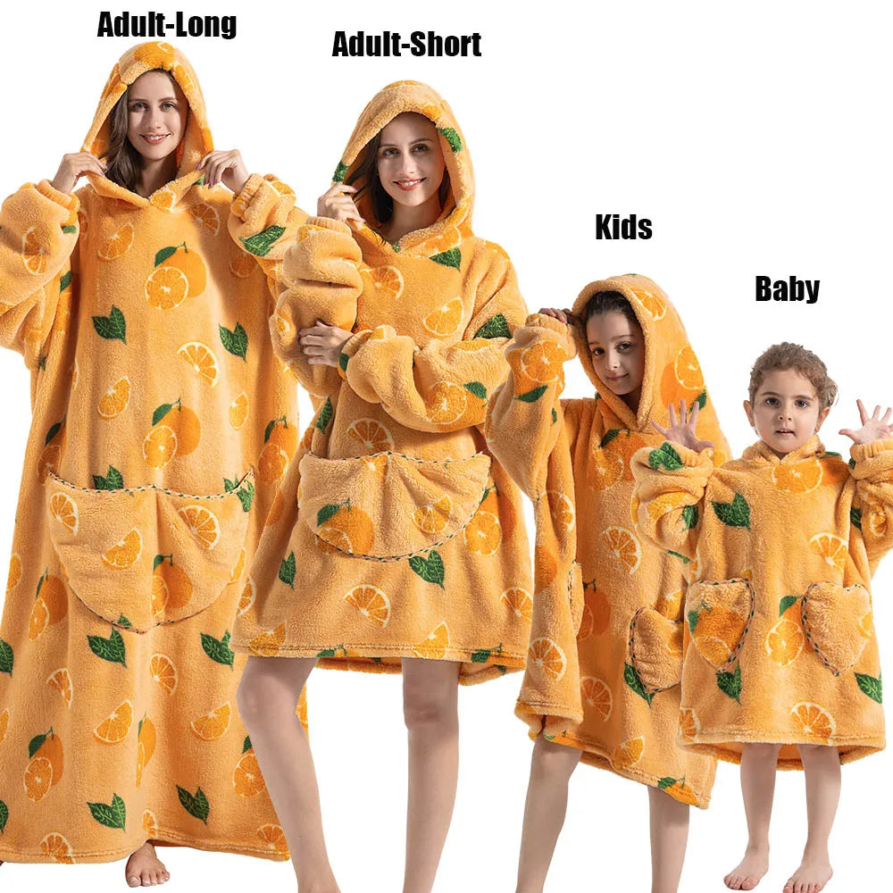 Oversized Blanket Family Matching Hoodie