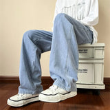 Straight Leg Solid Color Jeans