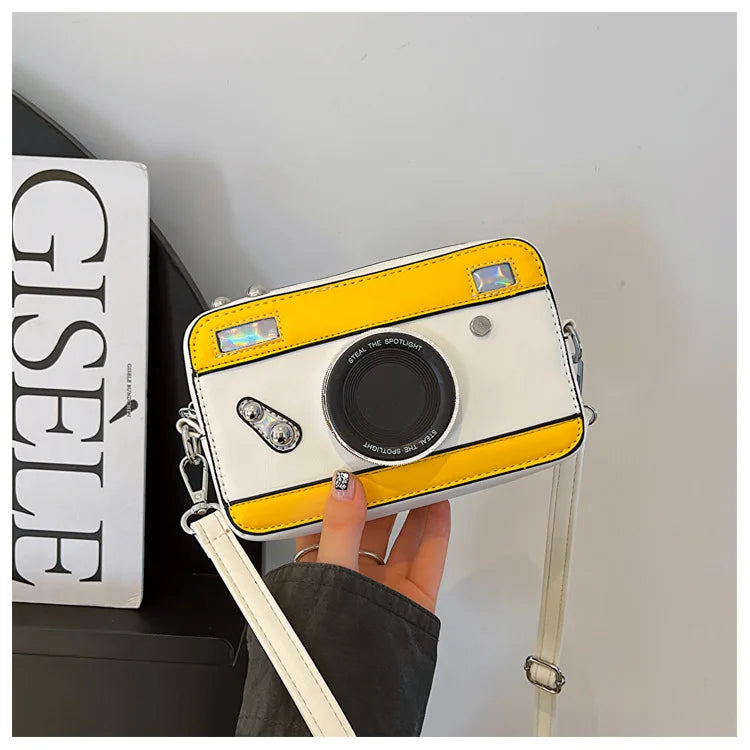 Blue Camera Shape Cross Bag