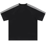 Retro Patchwork Hip Hop Printed Letter T-Shirt
