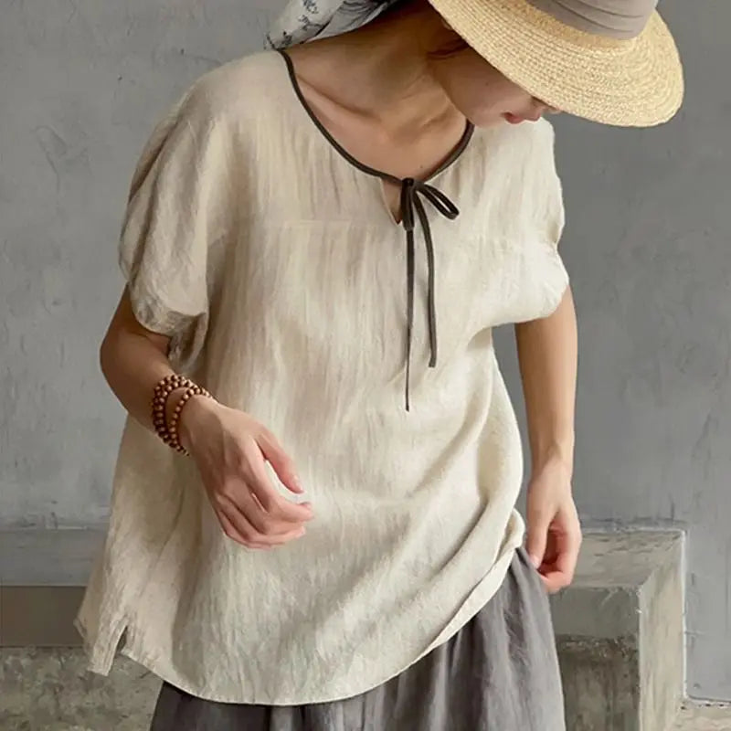 Vintage Ethnic Style Loose Fit T-Shirt