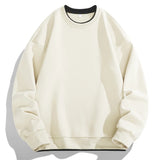 O-neck Solid Color Sweatshirt