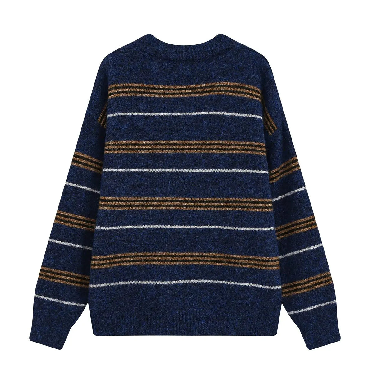 V-neck Stripped Sweater